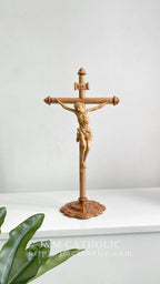 Beech Wood Crucifix – A Symbol of Faith from J&M Catholic