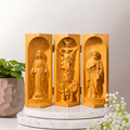 Wooden Triptych Altar for Family