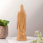 Our Lady of Lourdes, Wooden Statue Of Mary size 5.9in/ 7.9in/ 11.8in