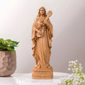 Saint Cecilia Wooden Statue size 11.8 inches (30cm)