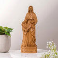 Saint Anne and Mary Wooden Statue size 11.8 inches (30cm)