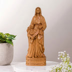 Saint Anne and Mary Wooden Statue size 11.8 inches (30cm)