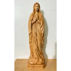 Our Lady of the Rosary Wooden Statue size 7.8in / 9.8in / 11.8in