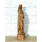 Saint Cecilia Wooden Statue size 11.8 inches (30cm)