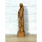 Saint Cecilia Wooden Statue size 11.8 inches (30cm)