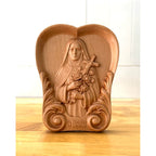 ST. THÉRÈSE OF LISIEUX WOOD CARVING PLAQUE