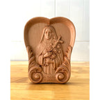 ST. THÉRÈSE OF LISIEUX WOOD CARVING PLAQUE