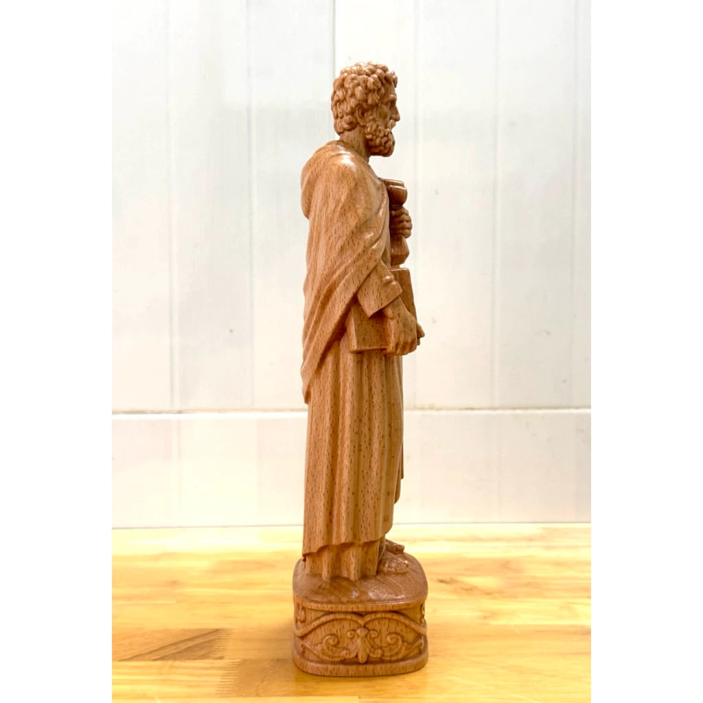 Saint Peter Wooden Statue size 11.8in (30cm)