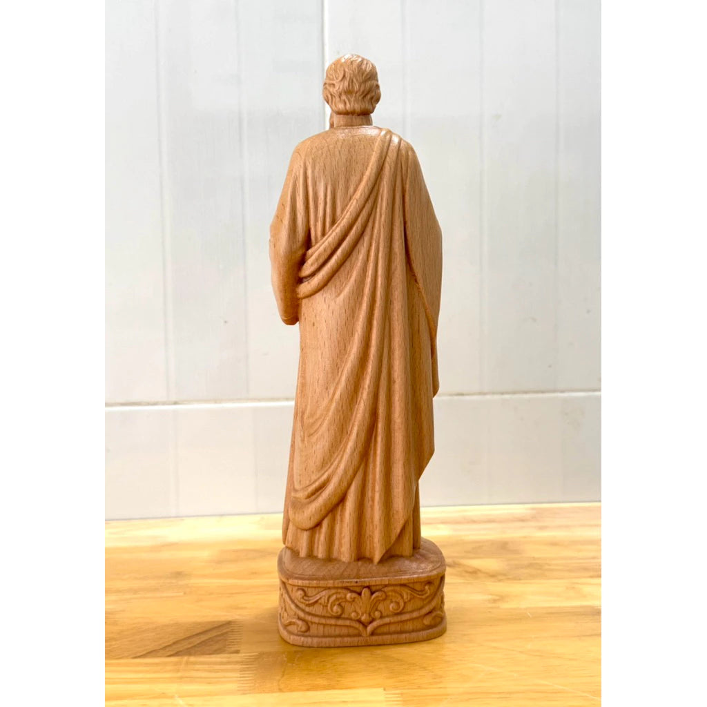 Saint Paul Wooden Statue size 11.8in (30cm)